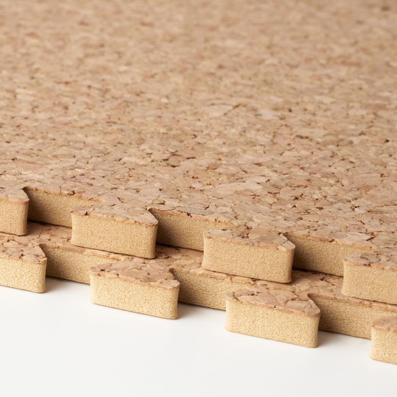 高品質 天然 コルク マット 大粒 小判 30cm 8mm厚 1枚 単品 バラ 買い替え ジョイント カーペット プレイ 赤ちゃん 防音 床材 クオリアム 西海岸 TWCM-001P | ELEMENTS（インテリア） | 15