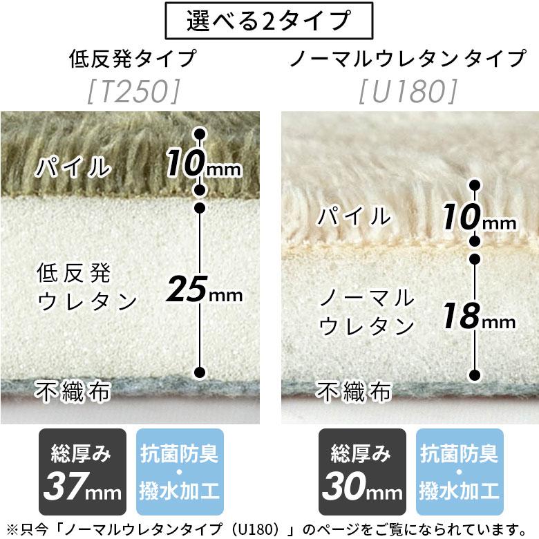 ラグ カーペット 軽量 2畳 3畳 190×240 撥水 抗菌 防臭 ウレタン ラグマット オールシーズン 絨毯 おしゃれ 北欧 リゾート インテリア 西海岸 U180-190×240_8