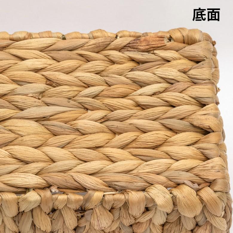 バスケット かごバスケット 収納かご 小物入れ 卓上収納 かご カゴ バスケット収納 持ち手付き 籠 トレー型 浅型 Sサイズ ウォーターヒヤシンス製 va51142 | ELEMENTS（インテリア） | 11