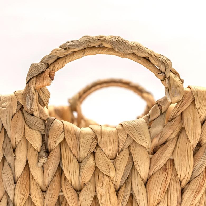 かごバスケット バスケット 収納かご 収納 持ち手付き かご 籠 カゴ バスケット収納 スクエア型 深型 Sサイズ ウォーターヒヤシンス製 va51144 | ELEMENTS（インテリア） | 09