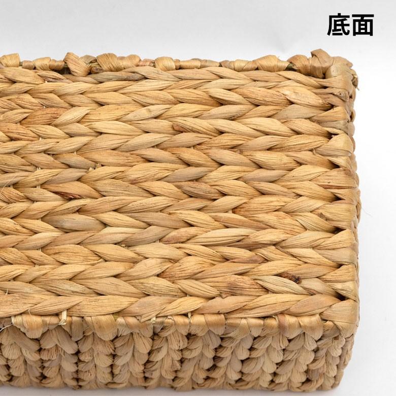 かごバスケット バスケット 収納かご 収納 持ち手付き かご 籠 カゴ バスケット収納 スクエア型 深型 Lサイズ ウォーターヒヤシンス製 va51145 | ELEMENTS（インテリア） | 11