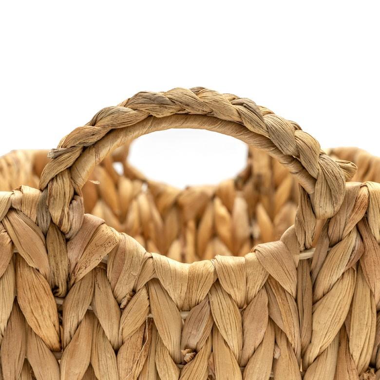 かごバスケット バスケット 収納かご 収納 持ち手付き かご 籠 カゴ バスケット収納 スクエア型 深型 Lサイズ ウォーターヒヤシンス製 va51145 | ELEMENTS（インテリア） | 08