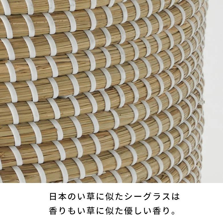 バスケット ふた付き 持ち手付き 小物収納 シーグラス製 丸型 25cm幅 Sサイズ かごバスケット 収納 セネガルバスケット 収納ボックス 蓋付き 収納カゴ va51154 | ELEMENTS（インテリア） | 10