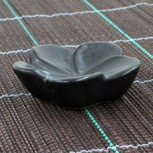 アジアン雑貨 プルメリアの花模様のお箸置き フラット-１輪タイプ ブラック色 | ブランド登録なし | 02