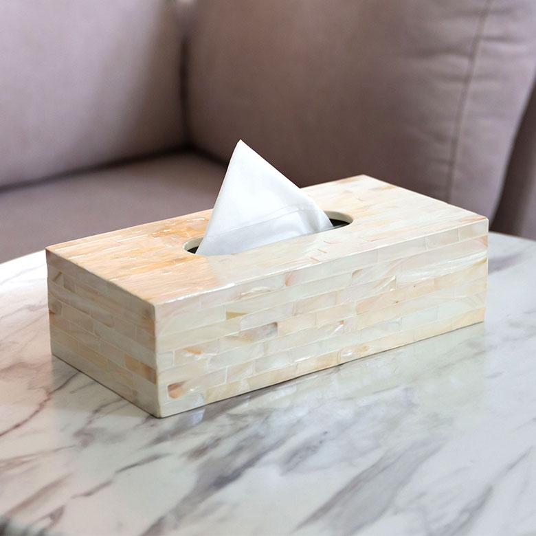 パールシェル製アジアンティッシュケースボックス アアジア雑貨 アジアン雑貨 ティッシュケース ティッシュカバー ティッシュボックス カバー vn50427 | ブランド登録なし | 06