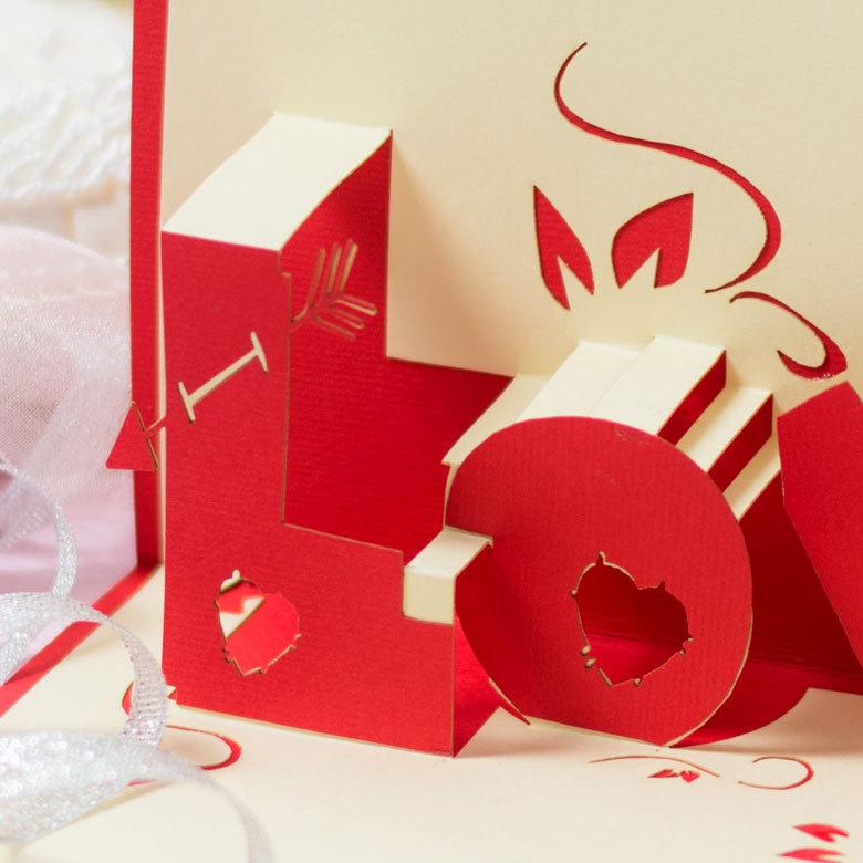 メール便対応 ポップアップ グリーティングカード LOVE 誕生日カード バースデーカード 立体 飛び出す お祝い 雑貨 文具 vn50472 |  | 04