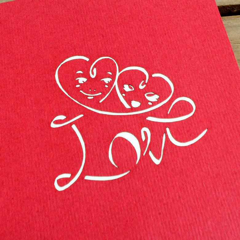 メール便対応 ポップアップ グリーティングカード LOVE 誕生日カード バースデーカード 立体 飛び出す お祝い 雑貨 文具 vn50472 |  | 06