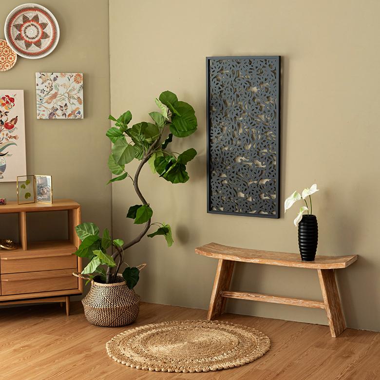 アートパネル レリーフ 壁掛け 木製 50×100cm リゾート 壁飾り 木彫り 彫刻 モダン アジアン雑貨 バリ雑貨 アジア工房 vn50529 | ブランド登録なし | 01