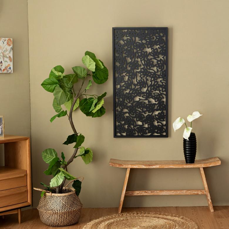 アートパネル レリーフ 壁掛け 木製 50×100cm リゾート 壁飾り 木彫り 彫刻 モダン アジアン雑貨 バリ雑貨 アジア工房 vn50529 | ブランド登録なし | 07