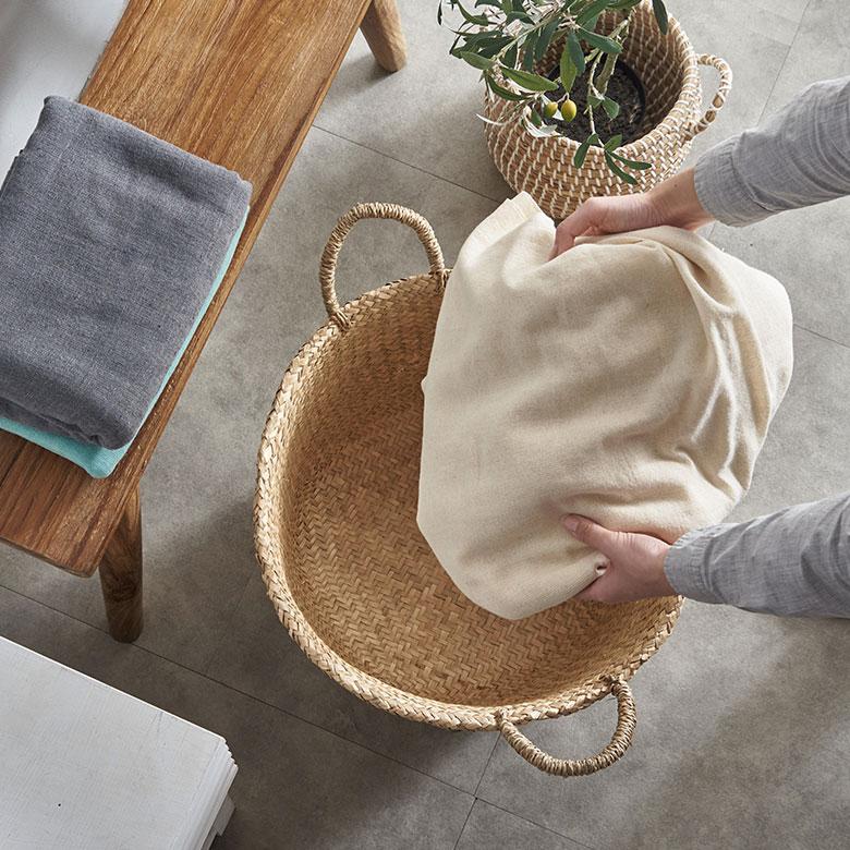 カゴ　インテリア籠 ELEMENTS（インテリア） バスケット かご 安い 収納 おしゃれ