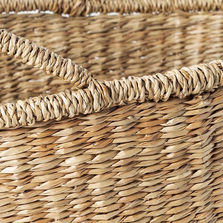 かご バスケット 収納 ハンドル付き おしゃれ 安い 脱衣所 スリッパスタンド 衣類入れ ピクニック レジャー オーバル型 アジア工房 vn50563 | ELEMENTS（インテリア） | 16