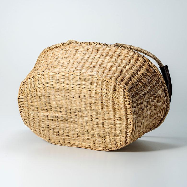かご バスケット 収納 ハンドル付き おしゃれ 安い 脱衣所 スリッパスタンド 衣類入れ ピクニック レジャー オーバル型 アジア工房 vn50563 | ELEMENTS（インテリア） | 18