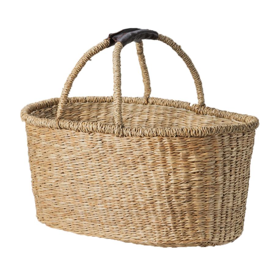 かご バスケット 収納 ハンドル付き おしゃれ 安い 脱衣所 スリッパスタンド 衣類入れ ピクニック レジャー オーバル型 アジア工房 vn50563 | ELEMENTS（インテリア） | 20