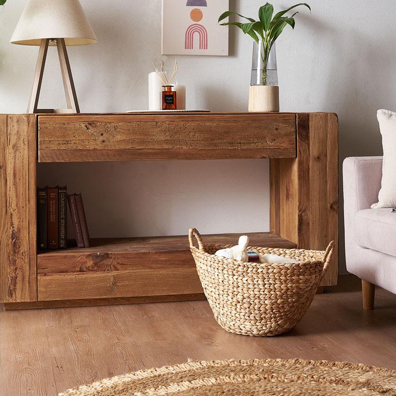 バスケット かご 収納 取っ手付き おしゃれ ブランケット 衣類入れ カゴ 籠 ランドリーバスケット ナチュラル ウォーターヒヤシンス 編み アジア工房 vn50564 | ELEMENTS（インテリア） | 13