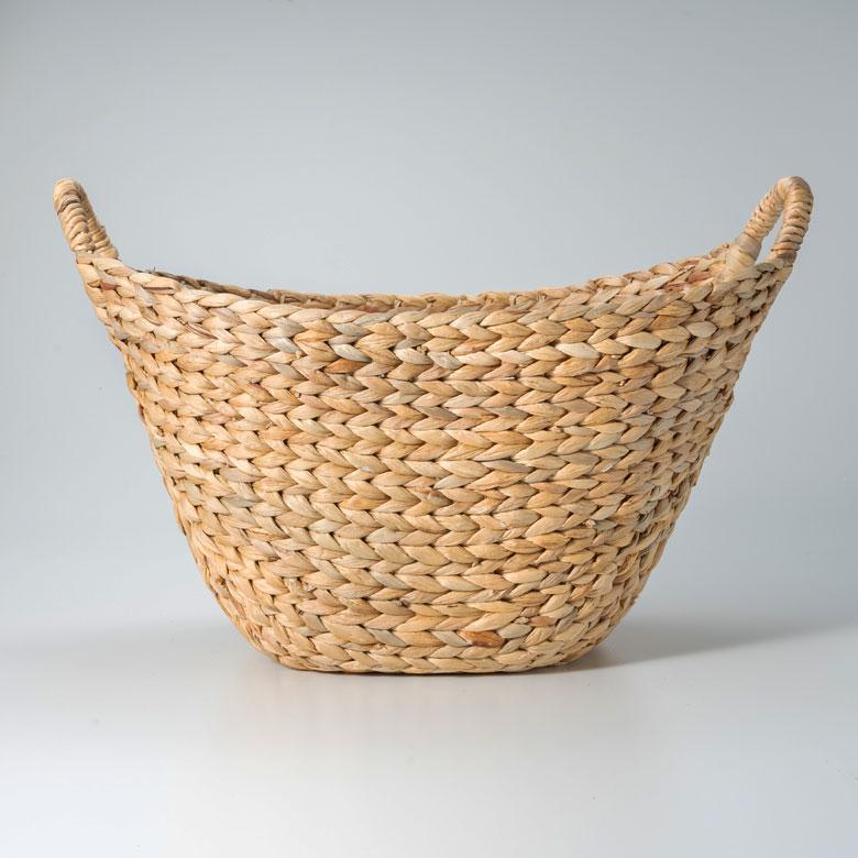 ELEMENTS バスケット かご 収納 取っ手付き おしゃれ ブランケット