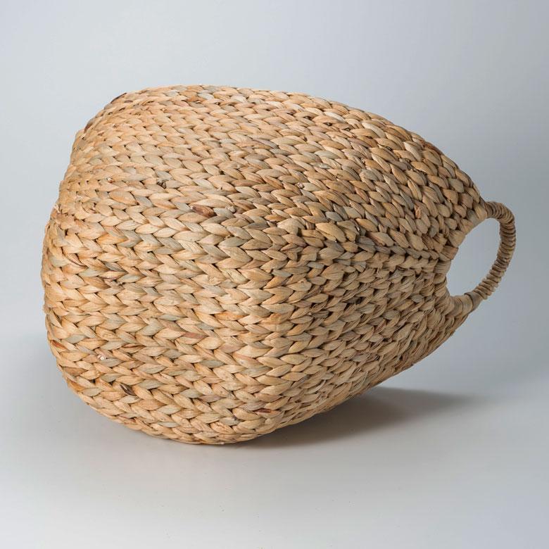 バスケット かご 収納 取っ手付き おしゃれ ブランケット 衣類入れ カゴ 籠 ランドリーバスケット ナチュラル ウォーターヒヤシンス 編み アジア工房 vn50564 | ELEMENTS（インテリア） | 18