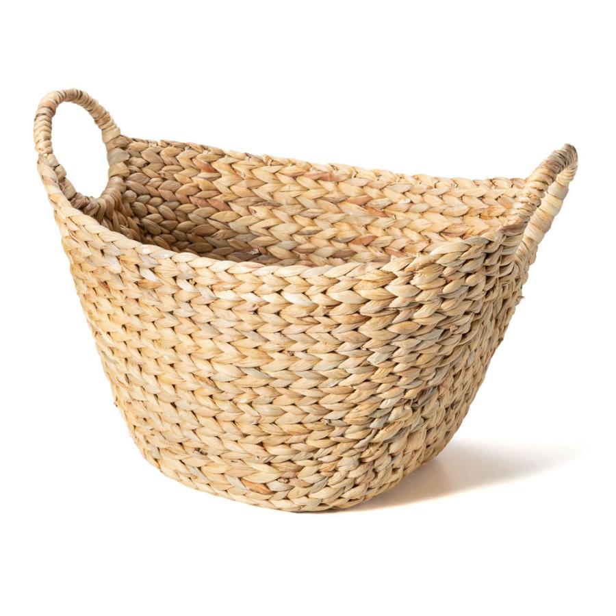 バスケット かご 収納 取っ手付き おしゃれ ブランケット 衣類入れ カゴ 籠 ランドリーバスケット ナチュラル ウォーターヒヤシンス 編み アジア工房 vn50564 | ELEMENTS（インテリア） | 20