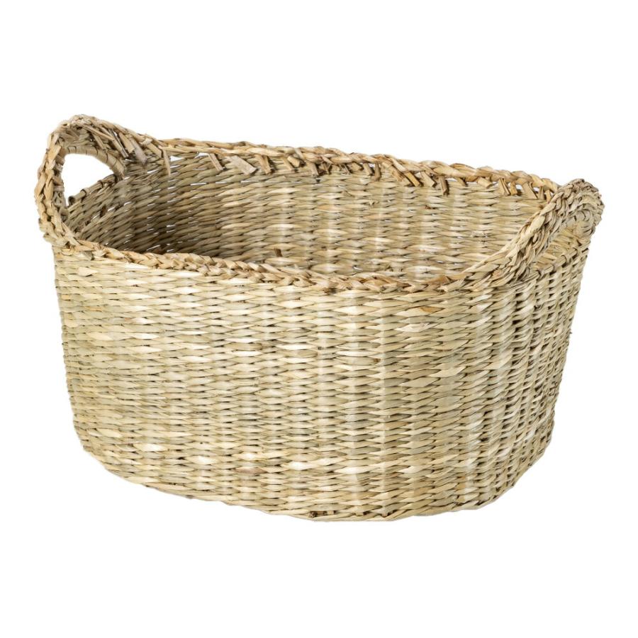 バスケット かご 収納 持ち手付き 取っ手付き 小物入れ 収納BOX キッチン小物 シーグラス ナチュラル Mサイズ vn50577 | ELEMENTS（インテリア） | 20