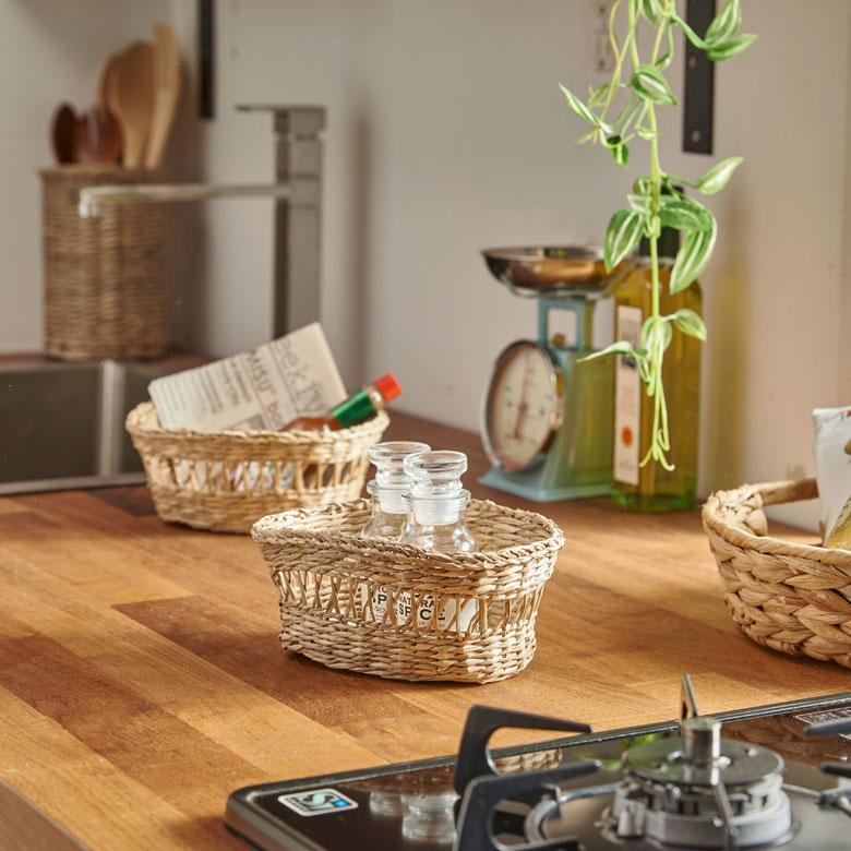 花瓶バスケット　インテリアかご 楽天市場】カゴ バスケット かごバスケット 収納 かご 荷物入れ