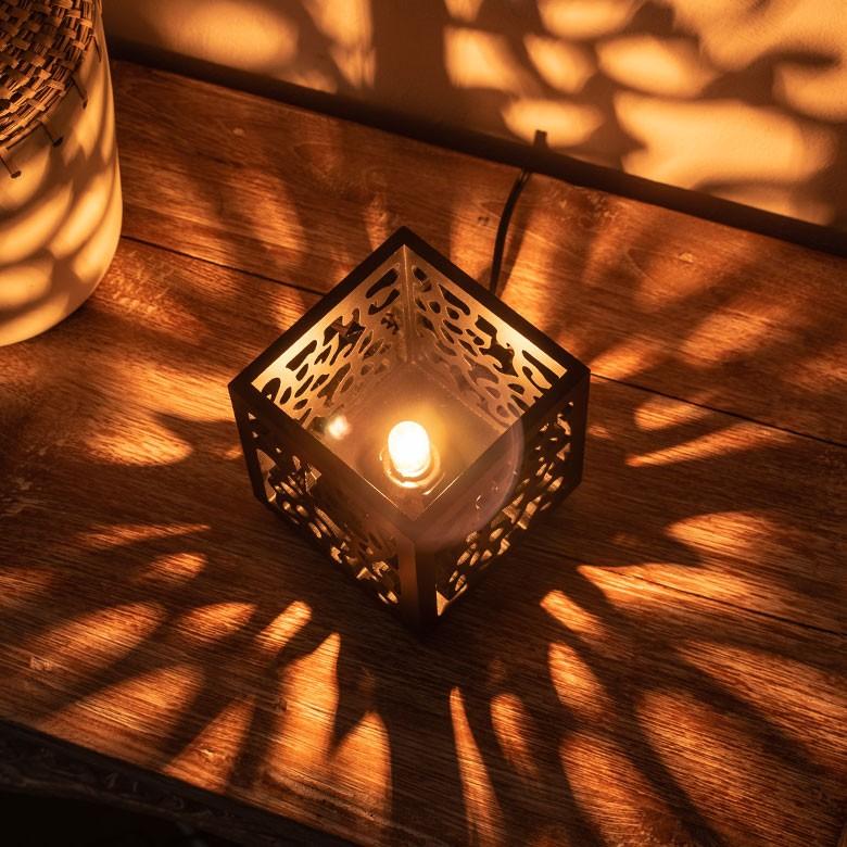 卓上ランプ アジアン 彫刻 アートパネル  シンプル モダン アジアン雑貨 照明器具 間接照明 和 おしゃれ vn50730 | ブランド登録なし | 06