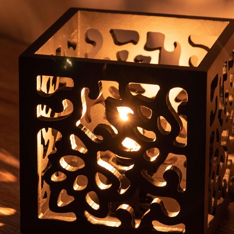 卓上ランプ アジアン 彫刻 アートパネル  シンプル モダン アジアン雑貨 照明器具 間接照明 和 おしゃれ vn50730 | ブランド登録なし | 08