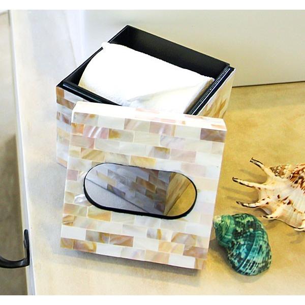 パールシェルのトイレットティッシュケース スクエアタイプ 2色展開 アジア工房 vn50780 | ブランド登録なし | 02