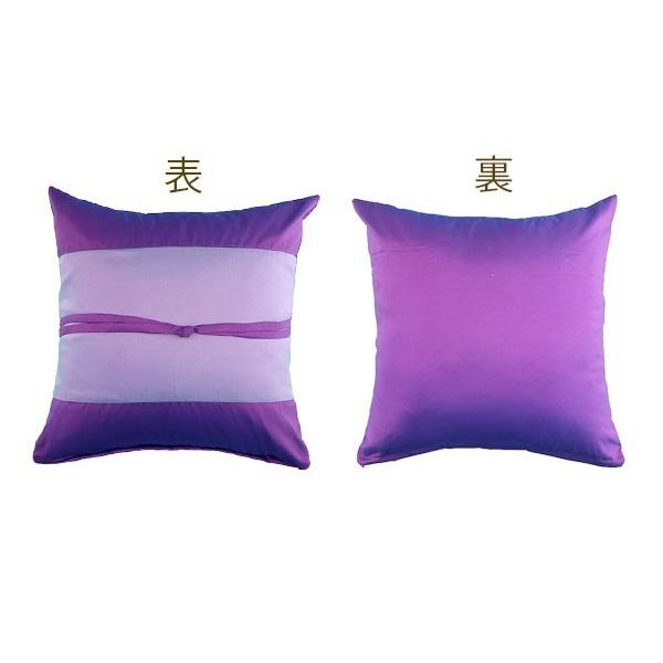 クッションカバー アジアン おしゃれ 40×40cm 光沢 帯付き 正方形 アジアン雑貨 バリ雑貨 モダン リゾート アジア工房 vn50900 | ブランド登録なし | 04