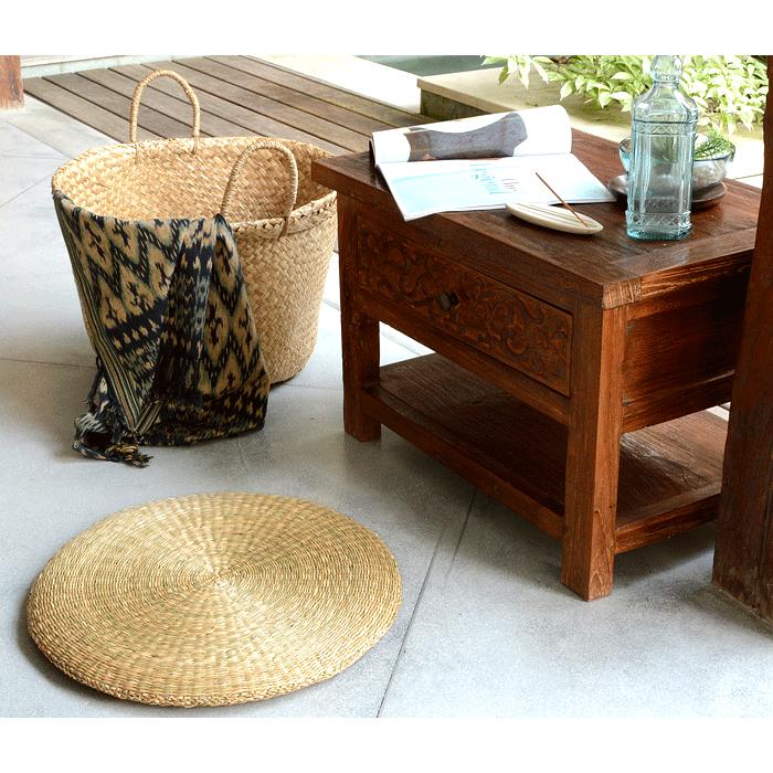 アジアン座布団 シーグラス製 円形座布団 アジア工房 vn50970 | ブランド登録なし | 02