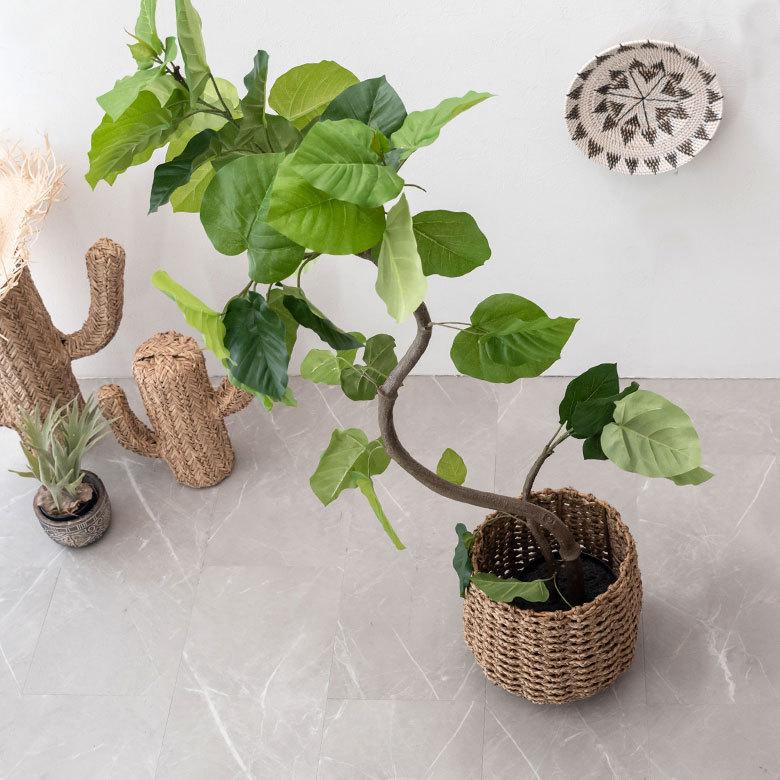 プランターカバー 鉢カバー 鉢 プランター おしゃれ L ガーデニング ハンドメイド シーグラス ナチュラル モダン 大型 vn51010 | ELEMENTS（インテリア） | 07