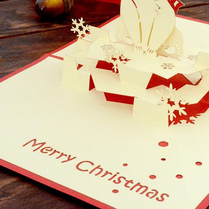 ポップアップクリスマスカード しろくま vn51100 | ブランド登録なし | 02