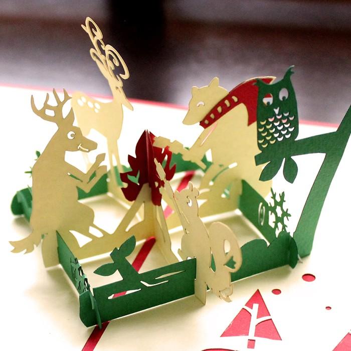 ポップアップクリスマスカード たき火 vn51101 | ブランド登録なし | 02