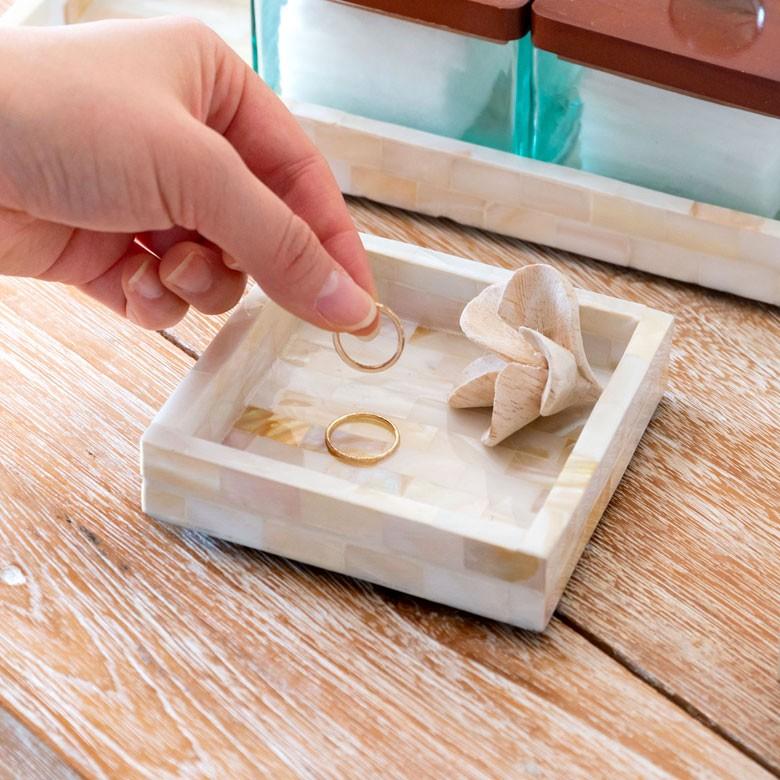 トレイ おしゃれ アクセサリートレー アクセサリートレイ トレー 小物入れ ケース パール シェル 収納 小物ケース アクセサリー アジア工房 vn51137 | ブランド登録なし | 11