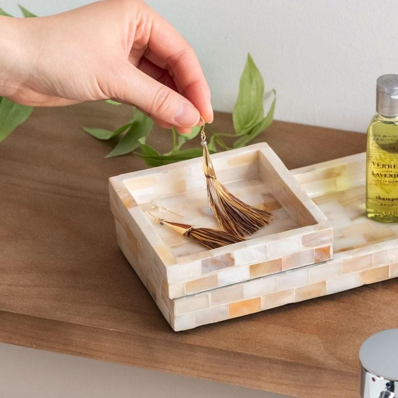 トレイ おしゃれ アクセサリートレー アクセサリートレイ トレー 小物入れ ケース パール シェル 収納 小物ケース アクセサリー アジア工房 vn51137 | ブランド登録なし | 04