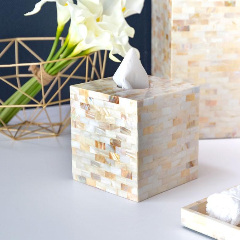 トイレットペーパーホルダー おしゃれ トイレットペーパーケース トイレットペーパーボックス パール シェル 貝殻 リゾート アジア工房 vn51139 | ブランド登録なし | 11