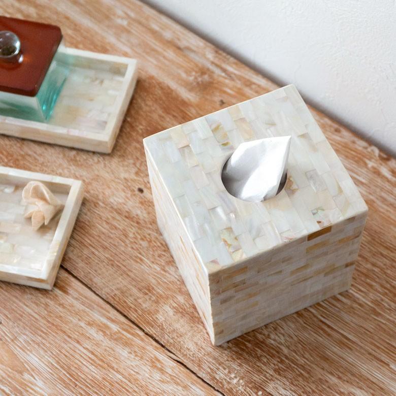 トイレットペーパーホルダー おしゃれ トイレットペーパーケース トイレットペーパーボックス パール シェル 貝殻 リゾート アジア工房 vn51139 | ブランド登録なし | 02