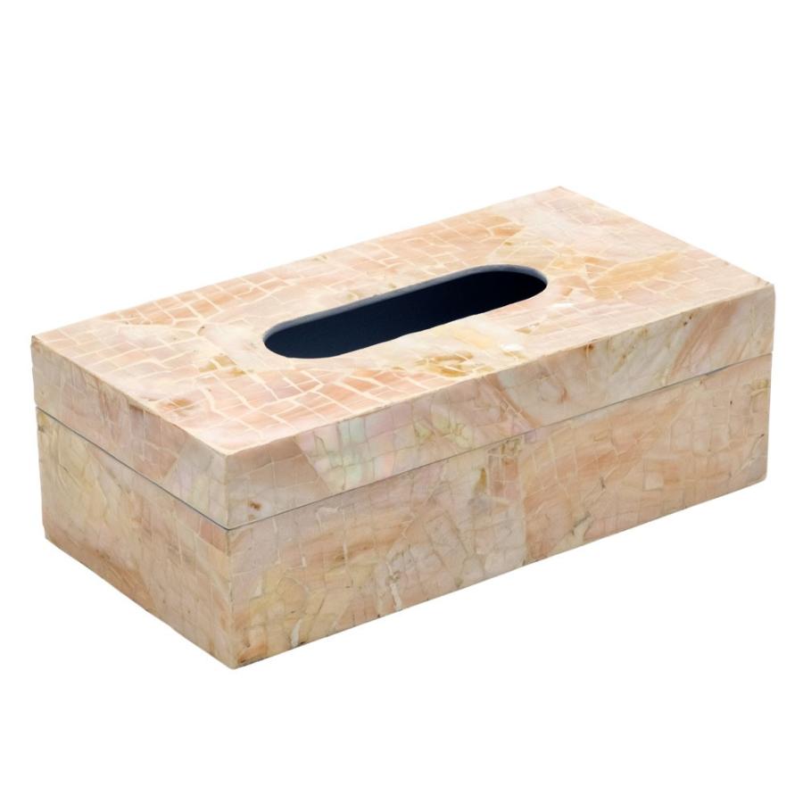 ティッシュケース シェル アジアン おしゃれ ティッシュカバー ティッシュボックス ティッシュホルダー 貝殻 リゾート アジア工房 vn511 | ブランド登録なし | 22