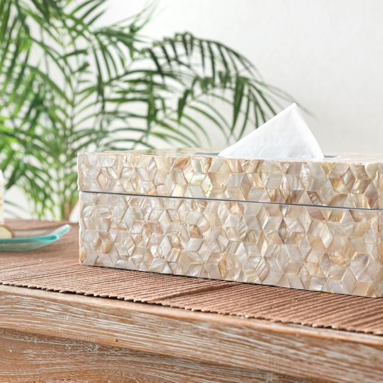 ティッシュケース シェル アジアン おしゃれ ティッシュカバー ティッシュボックス ティッシュホルダー 貝殻 リゾート アジア工房 vn511 | ブランド登録なし | 06