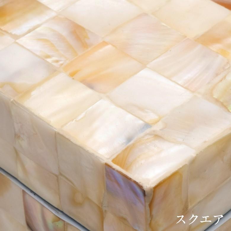ティッシュケース シェル アジアン おしゃれ ティッシュカバー ティッシュボックス ティッシュホルダー 貝殻 リゾート アジア工房 vn511 | ブランド登録なし | 10