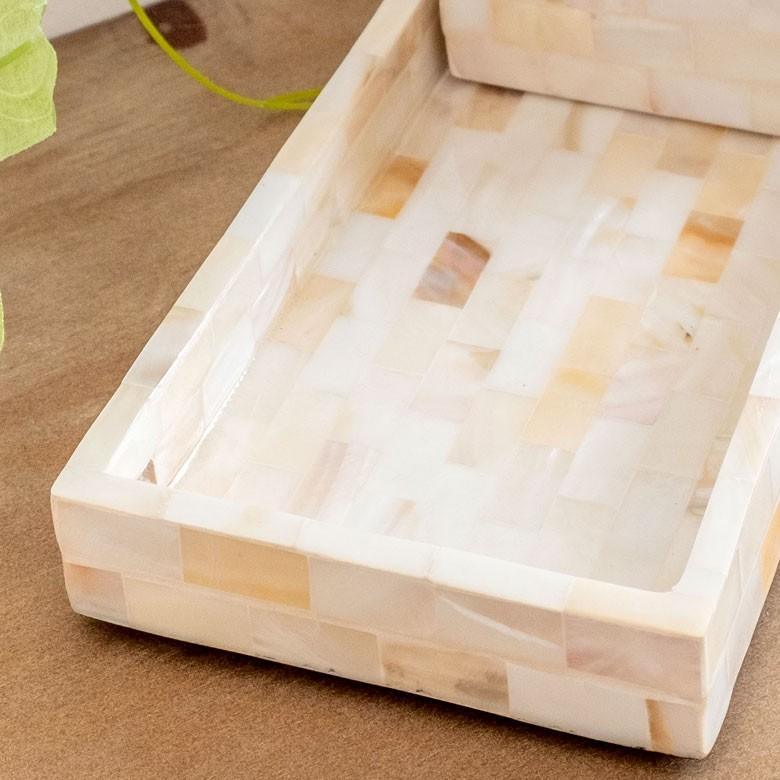 トレイ おしゃれ アクセサリートレー アクセサリートレイ トレー 小物入れ ケース パール シェル 収納 小物ケース アクセサリー アジア工房 vn5 | ブランド登録なし | 02