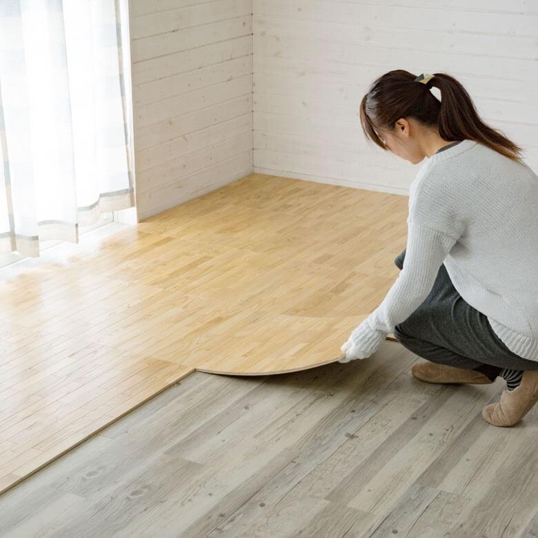 ELEMENTS（インテリア） フロアタイル ウッド シート 天然木