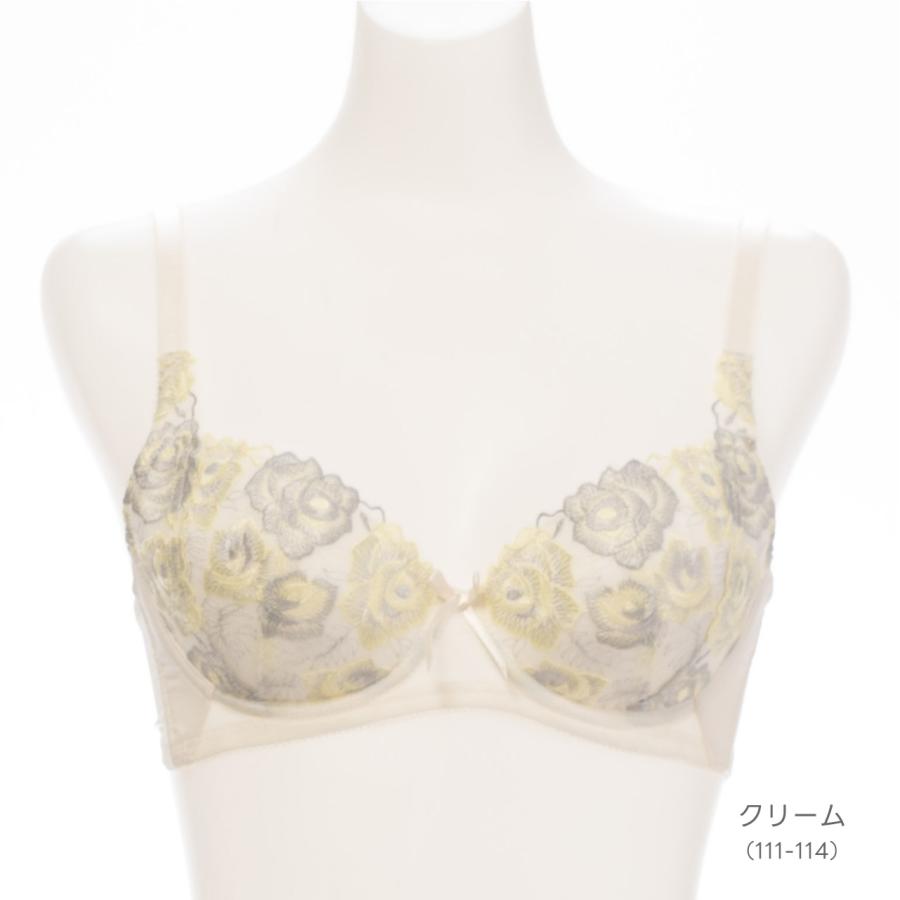 横流れを防止する美胸ブラ ワイヤーブラジャー シャルマン 女性 下着 レディース 脇高 ブラ 単品 花柄 レースランジェリー ブラジャー エレーヌ elene 爆買 |  | 10