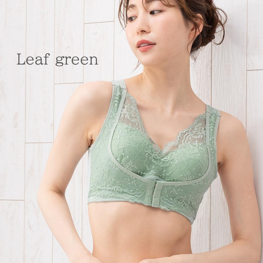 ナイトブラ フロントホック 脇寄育乳 ハーフトップブラジャー ねるねん