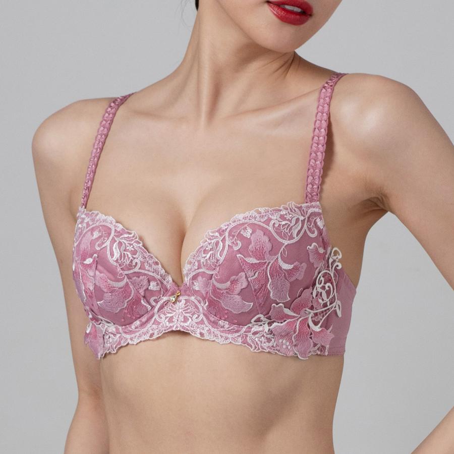 ブラジャー ロージィリリー ワイヤーブラジャー 女性 下着 ブラ 単品 レディース グラマー 大きいサイズ レース 刺繍 エレーヌ elene公式 爆買 X-Rated |  | 18
