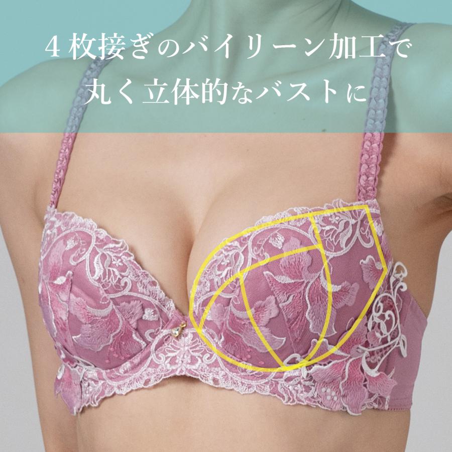 ブラジャー ロージィリリー ワイヤーブラジャー 女性 下着 ブラ 単品 レディース グラマー 大きいサイズ レース 刺繍 エレーヌ elene公式 爆買 X-Rated |  | 07