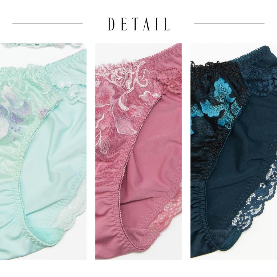 ショーツ ロージィリリー スタンダードショーツ ペアショーツ  女性 下着 単品 ノーマルショーツ レディース レース 刺繍 エレーヌ elene 公式 爆買 X-Rated |  | 17
