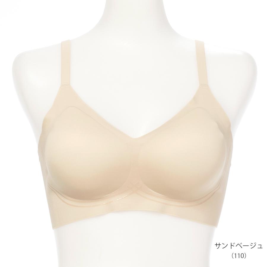 シームレスブラ ハーフトップブラジャー まるで無感覚 エアドリームプラス ノンワイヤー 補整ブラ ブラジャー 無縫製 透けない レディース エレーヌ elene 爆買 |  | 19