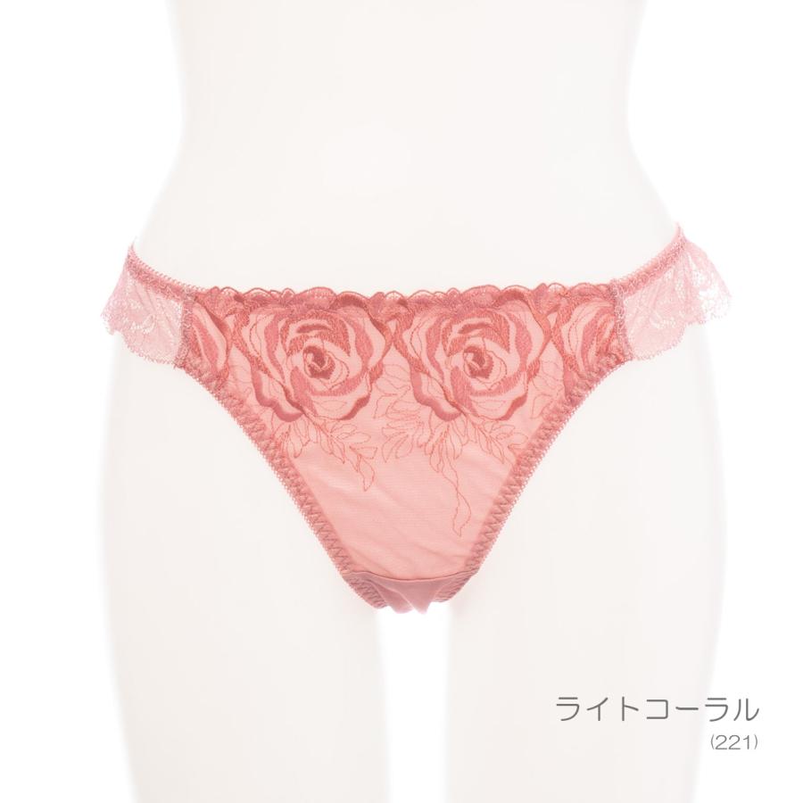 Tバック タンガ M〜3L レース ミスティックローズ ペアショーツ