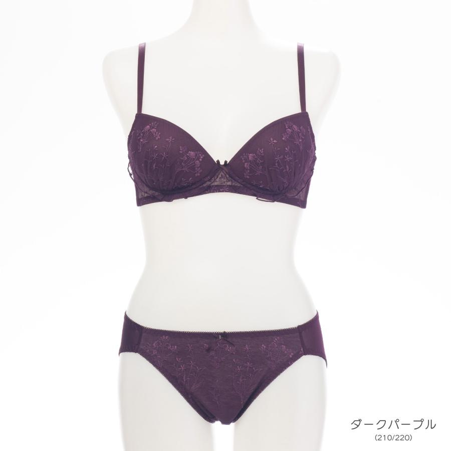 ノンワイヤーブラジャー ショーツセット M〜3L アナスタシア ソニアブラック ノンワイヤー 盛れる 上下セット 小さい 女性 下着 レディース エレーヌ elene | SONIA BLACK | 12