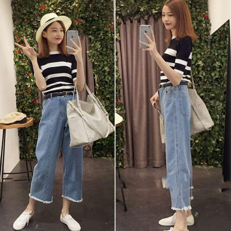 レディース ボトムス ガウチョパンツ ワイドパンツ デニムパンツ ジーンズ クロップド 切りっぱなし ウォッシュ加工 無地 大人可愛い カジュアル 大 半額品