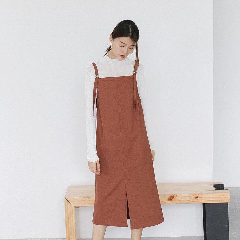 レディース 韓国ファッション ボトムス サロペット ジャンスカ ミモレ丈 普段着 オフコーデ Off 楽ちんコーデ 部屋着 フォーマル ブラック レッド Fサイズ 超格安価格